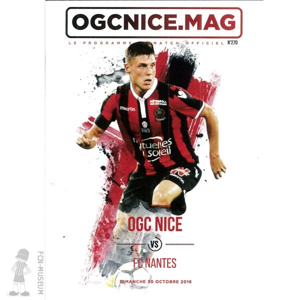 2016-17 11ème j Nice Nantes (Programme)