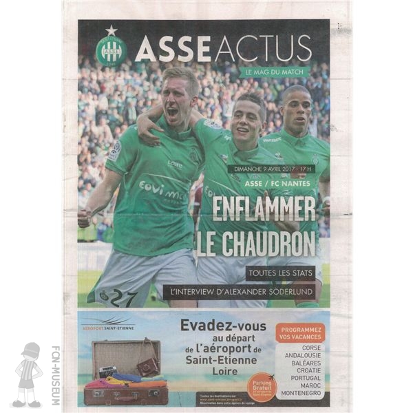 2016-17 32ème j Saint Etienne Nantes (Programme)