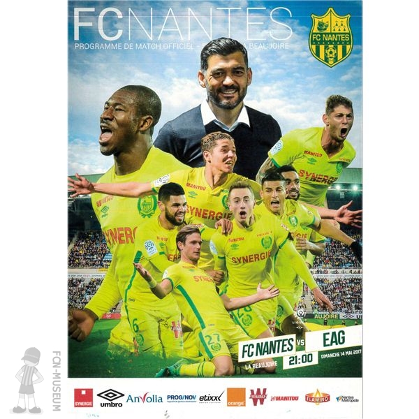 2016-17 37ème j Nantes Guingamp (Programme)