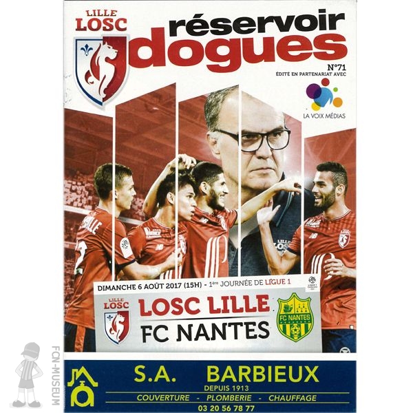 2017-18 01ère j Lille Nantes (Programme)