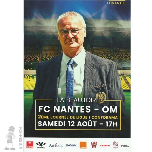 2017-18 02ème j Nantes Marseille (Programme)