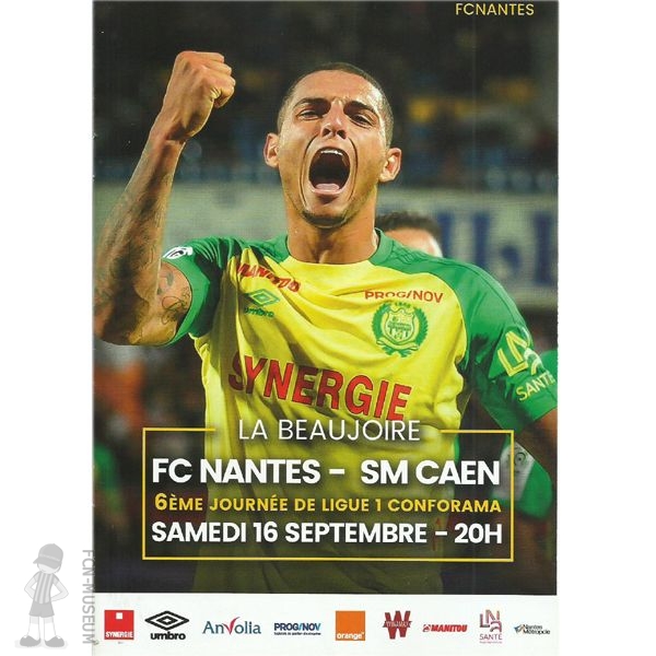 2017-18 06ème j Nantes Caen (Programme)