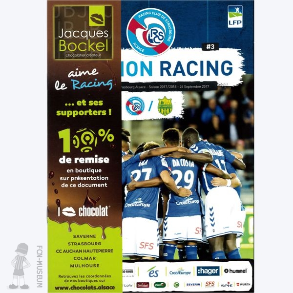 2017-18 07ème j Strasbourg Nantes (Programme)