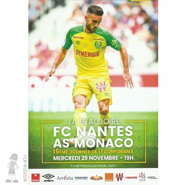 2017-18 15ème j Nantes Monaco  (Programme)