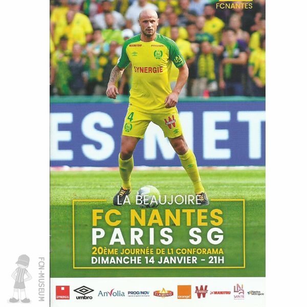 2017-18 20ème j Nantes Paris SG (Programme)