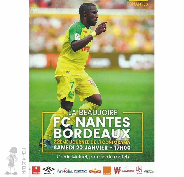 2017-18 22ème j Nantes Bordeaux (Programme)