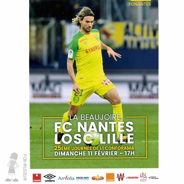 2017-18 25ème j Nantes Lille (Programme)