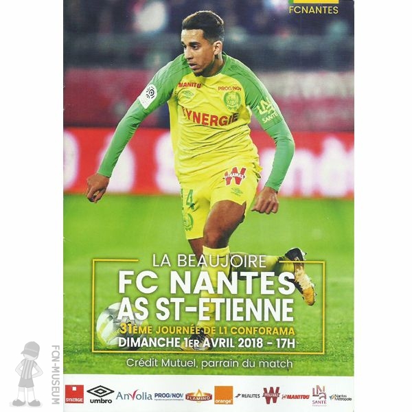 2017-18 31ème j Nantes Saint Etienne (Programme)