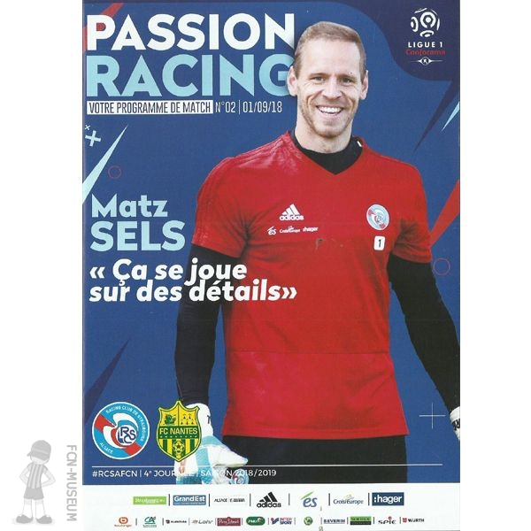 2018-19 04ème j Strasbourg Nantes (Programme)