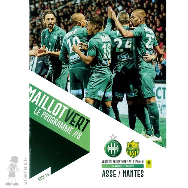 2018-19 15ème j Saint Etienne Nantes (Programme)