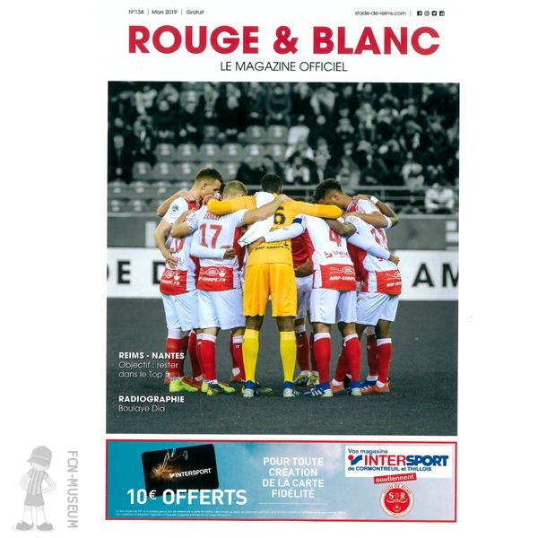 2018-19 29ème j Reims Nantes (Programme)