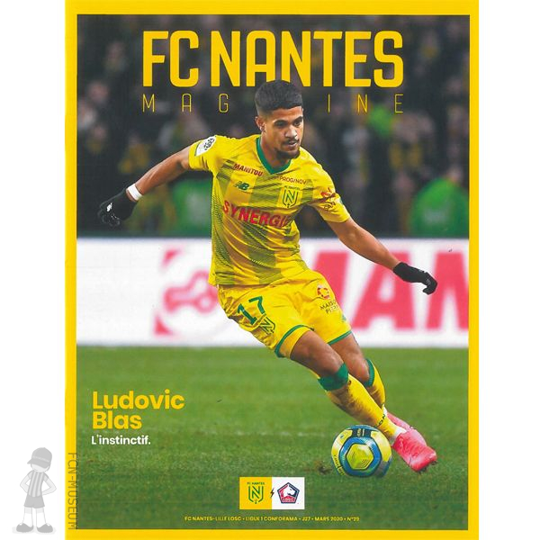 2019-20 27ème j Nantes Lille (Programme)