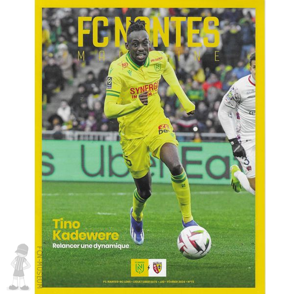 2023-24 20ème j Nantes Lens (Programme)