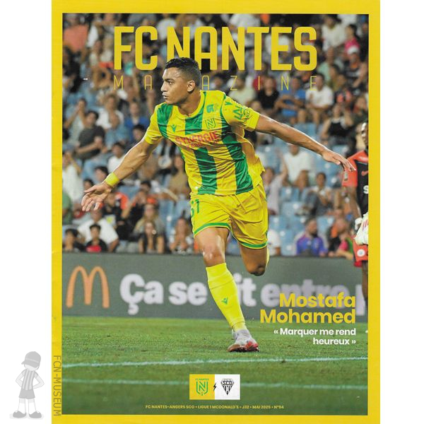2024-25 32ème j Nantes Angers (Programme)