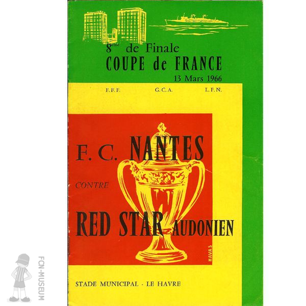 CdF 1966 8ème Nantes Red Star (1er match)