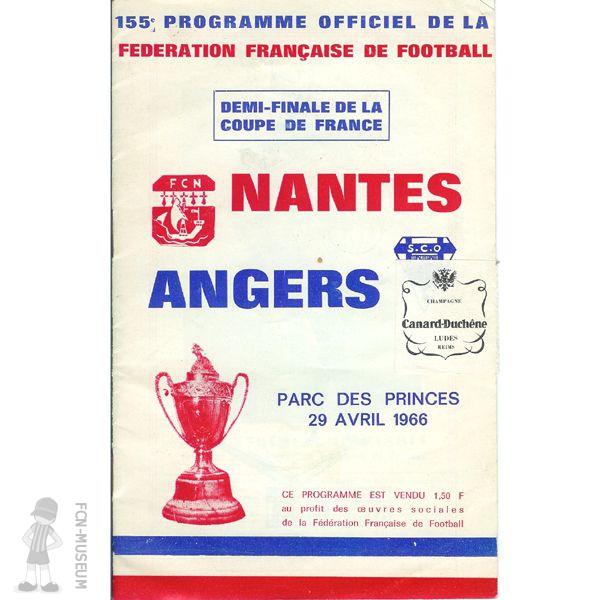 CdF 1966 Demi Nantes Angers