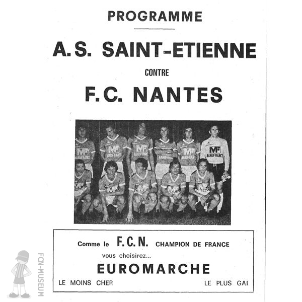 CdF 1974  Quart aller St Etienne Nantes