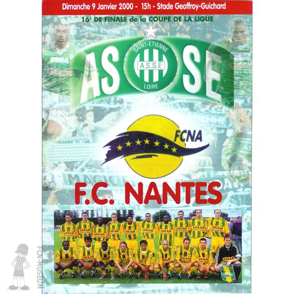 CdL 1999-00 16ème Saint Etienne Nantes (Programme)