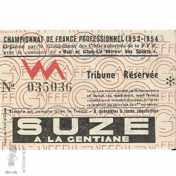 1953-54 31ème j Nantes Red Star