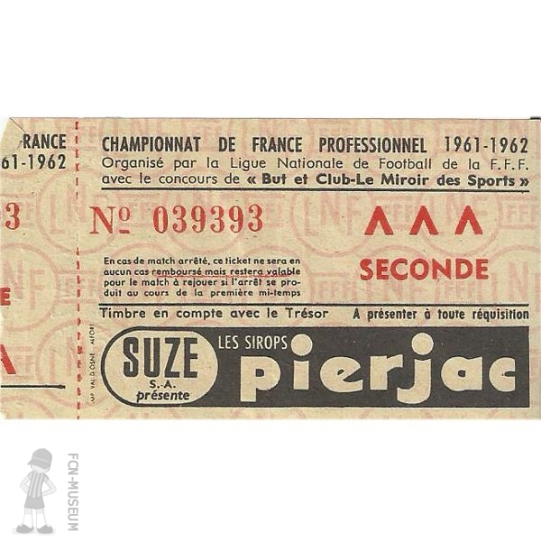 1961-62 02ème j Nantes Besançon