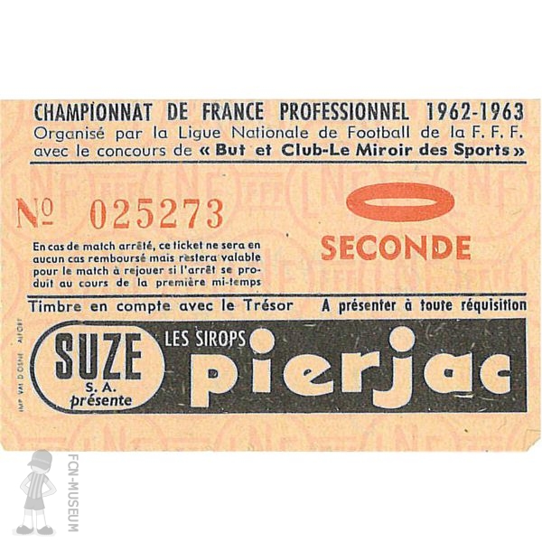 1962-63 02ème j Nantes Béziers
