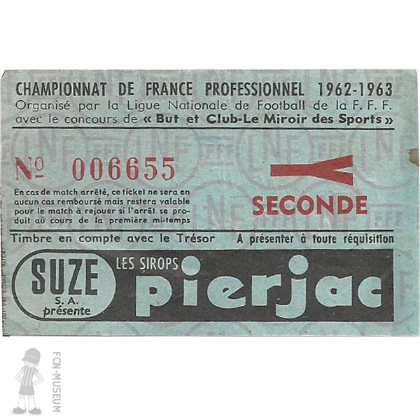 1962-63 17ème j Nantes CA Paris