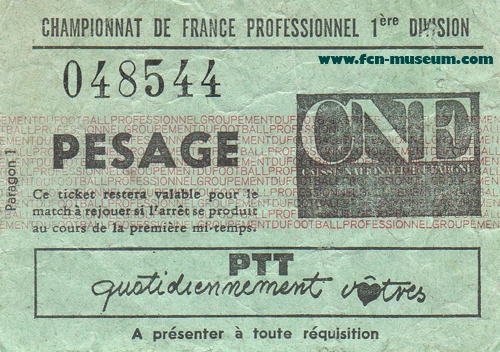 1975-76 28ème j Nantes Saint Etienne