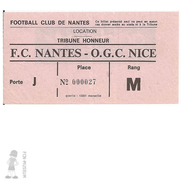 1976-77 33ème j Nantes Nice