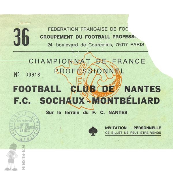 1979-80 36ème j Nantes Sochaux