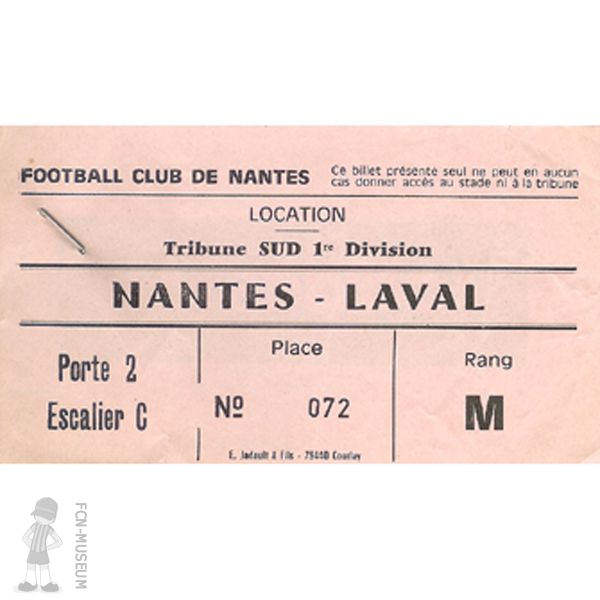 1981-82 27ème j Nantes Laval