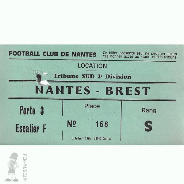 1982-83 04ème j Nantes Brest