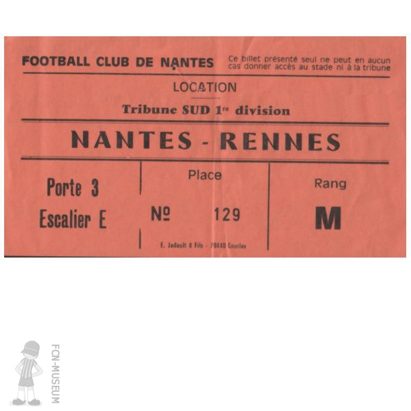 1983-84 5ème j Nantes Rennes