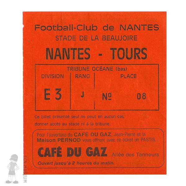 1984-85 25ème j Nantes Tours