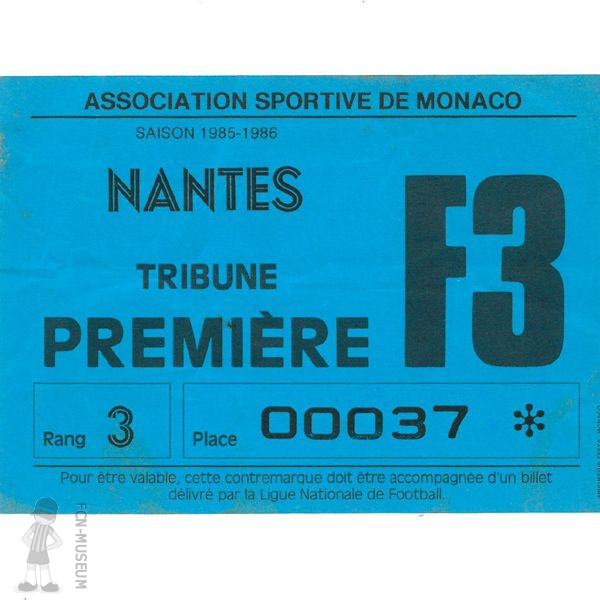 1985-86 20ème j Monaco Nantes