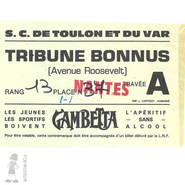 1986-87 02ème j Toulon Nantes