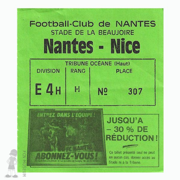 1986-87 03ème j Nantes Nice