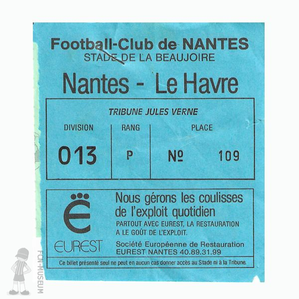 1987-88 11ème j Nantes Le Havre