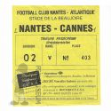 1987-88 17ème j Nantes Cannes