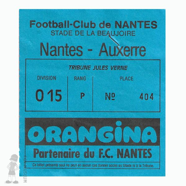 1987-88 26ème j Nantes Auxerre