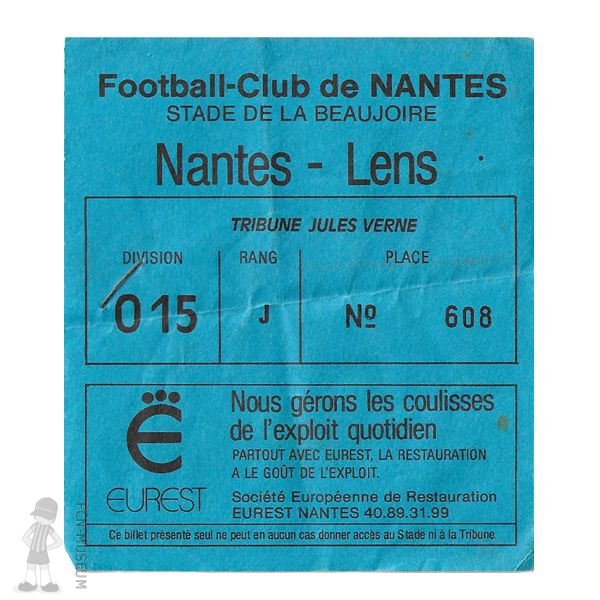 1987-88 28ème j Nantes Lens
