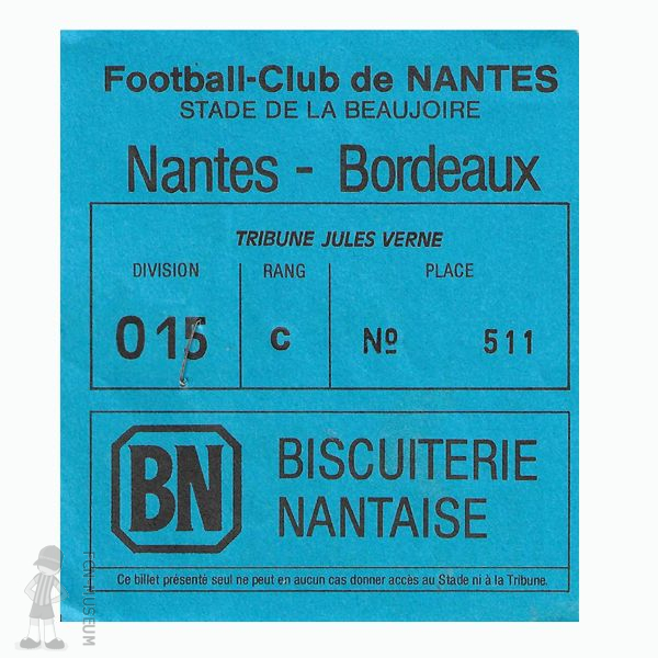 1987-88 36ème j Nantes Bordeaux