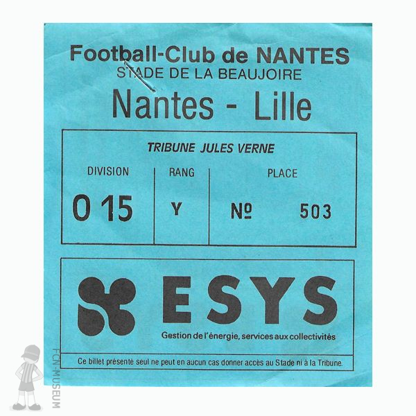 1988-89 24ème j Nantes Lille