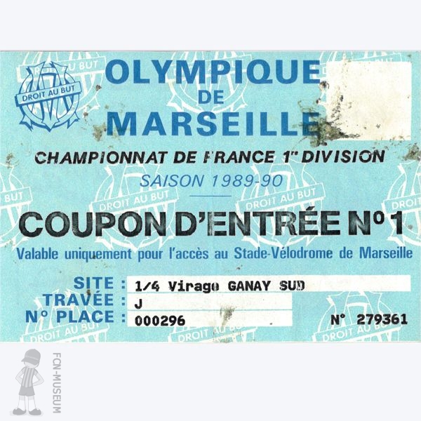 1989-90 02ème j Marseille Nantes