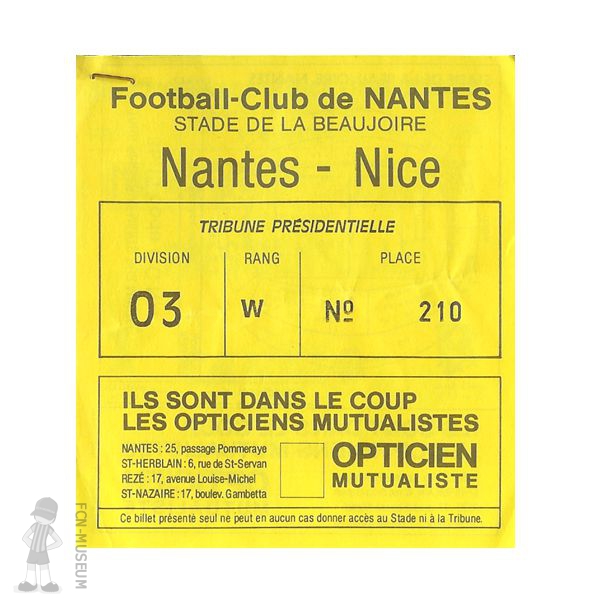 1989-90 06ème j Nantes Nice