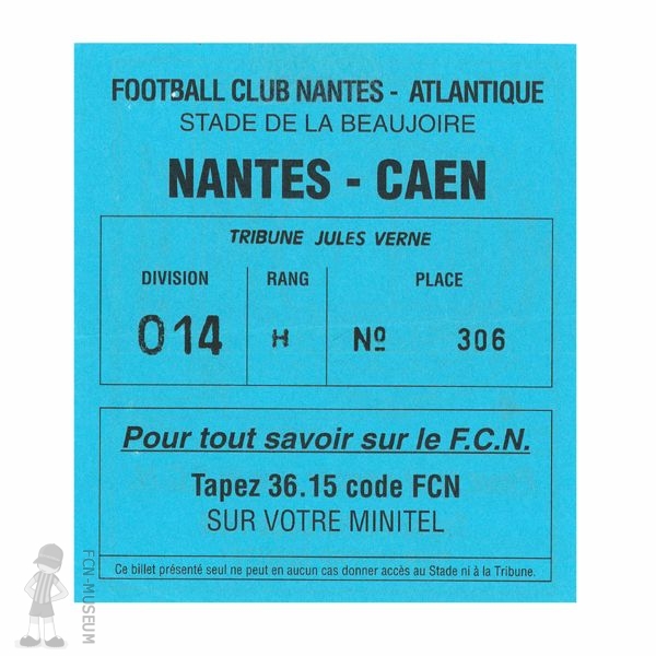 1991-92 05ème j Nantes Caen