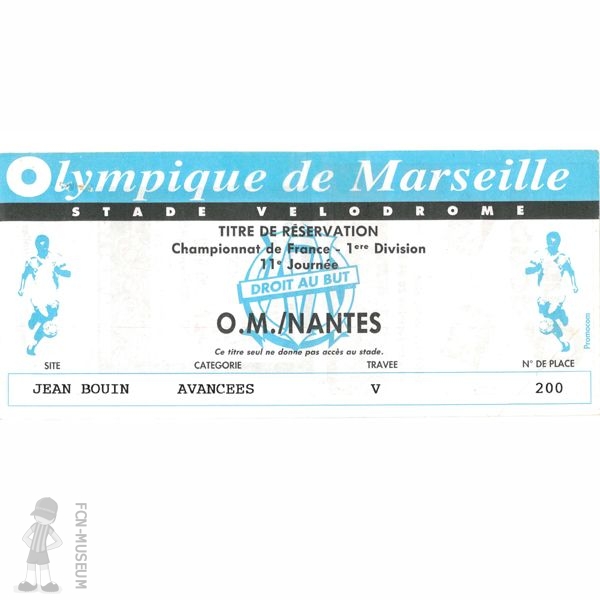1992-93 11ème j Marseille Nantes