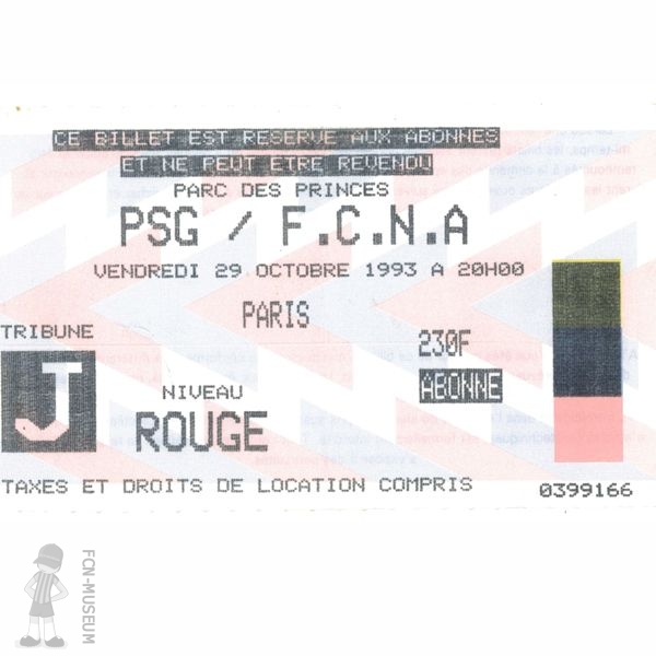 1993-94 15ème j Paris SG Nantes