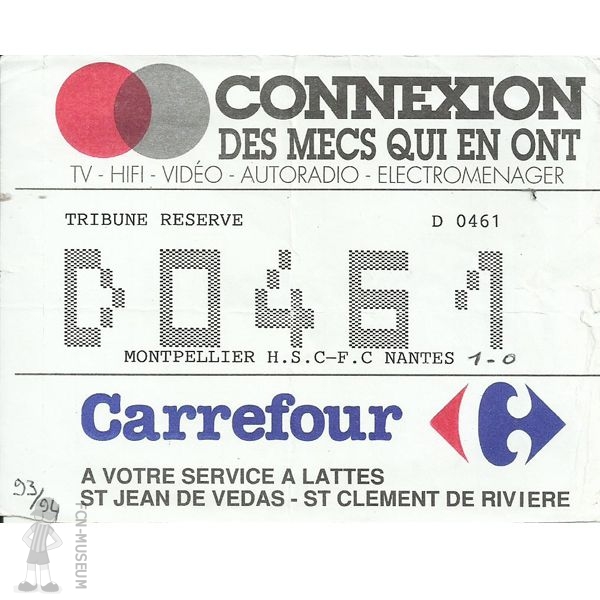 1993-94 24ème j Montpellier Nantes