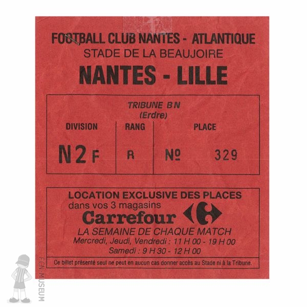 1993-94 25ème j Nantes Lille