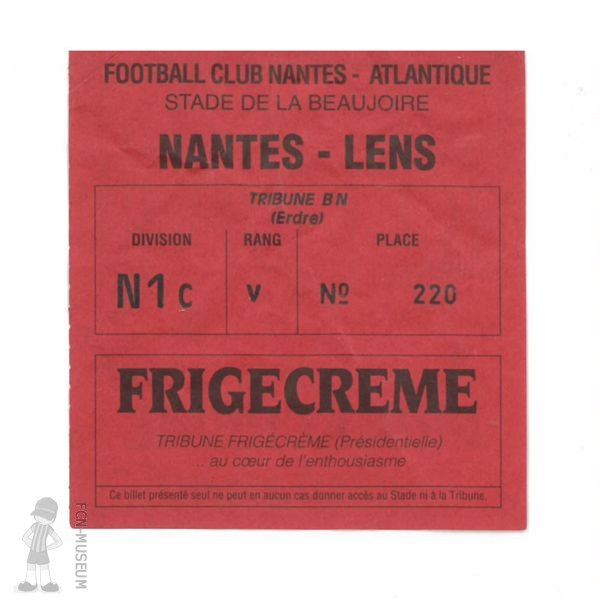 1993-94 35ème j Nantes Lens